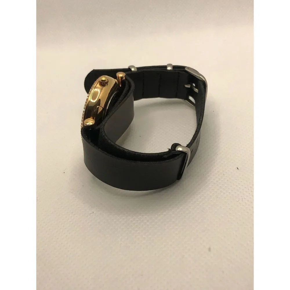 Fossil ES4428 Women's Black Leather Analog Dial Quartz Genuine Wrist Watch HO334